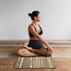 PurEarth High Performance natural rubber mat - Almond-Innovative, non-slip top layer ensures a firm grip, even when wet, providing safety and support for a seamless yoga journey