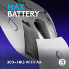 Logitech G309 LIGHTSPEED Wireless Lightweight Gaming Mouse - White-Max Control: Up to 6 programmable buttons for personalized gameplay and custom shortcuts