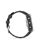 Garmin fēnix E - AMOLED Outdoor Recreation/Adventure Watches - 47 mm - Stainless Steel with Black Silicone Band-9