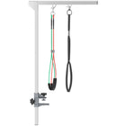 PawHut 25.6" H Adjustable Dog Grooming Arm with Clamp and 3 Loops - Silver-Crafted from stainless steel and aluminum, ensuring superior rust-proof durability 