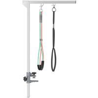 PawHut 25.6" H Adjustable Dog Grooming Arm with Clamp and 3 Loops - Silver-Crafted from stainless steel and aluminum, ensuring superior rust-proof durability 