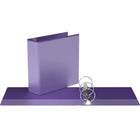 Davis Group Easyview Premium Binder - Round Ring - Customizable - 3" - Purple - 6 Pack-3"