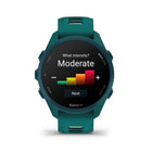 Garmin Forerunner 170 Music Smartwatch - Teal Green with Teal Green/Citron Band-Garmin coach adaptive training plans help you achieve your event, milestone, or fitness goals with training plans ranging from beginner-friendly run-walk sessions to intense experienced-level workouts that adapt daily based on your recovery and health metrics