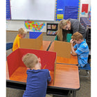Flipside Corrugated Study Carrel, Assorted, 24 Pack-Economical with corrugated study carrels