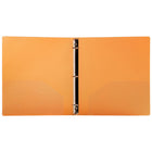 JAM Paper Plastic 1" 3-Ring Binder - Orange-Quantity: Sold Individually