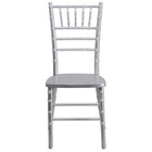 Flash Furniture HERCULES Series Silver Wood Chiavari Chair-Chiavari Seating