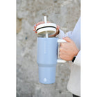 GROSCHE Aspen Insulated Water Tumbler with Handle - 32 oz. - Sky Blue-Insulated, splash-resistant straw lid