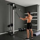 Soozier Wall Mount Cable Station with 15 Positions Adjustable Dual Pulleys-Made with premium steel to provide a  machine that won't quit 