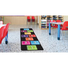Ashley Productions Smart Poly The Original Fun Mat Mat Runner - 15.5" x 47" - Numbers 1-10 - Chalk loop-Slip-Resistant and Durable: Heavy-duty rubber backing ensures safety and durability, perfect for high-traffic areas.