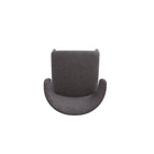Manhattan Comfort Conrad 20.47" Mid-Century Modern Woven Tweed Upholstered Dining Chair - Black - Set of 4-30 Day Limited Manufacturer's Warranty