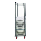 TygerClaw Commercial Grade High Capacity Folding Chair Dolly-Vertical stacking layout drastically reduces storage floor space requirements