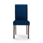 Modway Prosper 7-Piece Upholstered Velvet Dining Set - Cappuccino Navy-Performance Velvet Polyester Upholstery