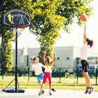 Soozier 6.5'-10' Adjustable Portable Basketball Hoop System Stand Outdoor-Basketball backboard, hoop, rim system, height adjustable