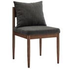 Modway Remington Wood Dining Side Chair - Charcoal-Solid Elm Wood Frame