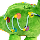 Bouncyband Busy Bee Sensory Activity Toy - Dinosaur-ACTIVE LEARNING: Engages kids in tactile exploration through their natural fascination with zippers, buttons, buckles, and counting numbers.