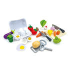 Beleduc Cooking Essentials with Vegetables XL Play Set - Set of 25-The vegetables are kept together by hook & loop fasteners or magnets for cutting