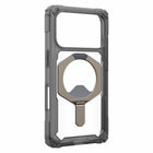 UAG Plasma XTE Compatible with MagSafe Rugged Case for iPhone 17 Pro - Ash/Titanium-Enhanced corners to disperse impact