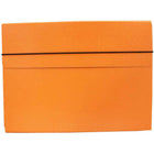 JAM Paper Thin Portfolio File Carrying Case with Elastic Band - 9 1/4 x 1/2 x 12 1/2 - Orange-Orange Portfolio Carrying Case