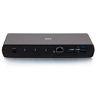 C2G Thunderbolt 4 & USB-C 10-in-1 Dual Display Docking Station - Black-SD 4.0 Card Reader to transfer pictures, video, or other multimedia