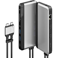 ALOGIC 10-in-1 Dual Display USB-C Super Dock - Space Grey-Dual 4K@60Hz Support: The Super Dock supports two displays at resolutions of up to 4K UHD 60Hz connected to the two HDMI 2.0 outputs