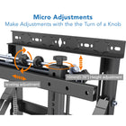 Mount-It! MI-367 Wall Mount for Video Wall, Display, TV, Digital Signage Display, Menu Board - Horizontal-UL Certified - Great for public display video walls, digital signage and menu boards!