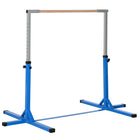 Soozier Kids Professional Horizontal Gymnastics Bar - Blue-The height can be adjustable of 13 gears 
