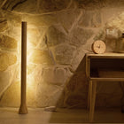 Decent Living Wooden LED Ambient Floor Lamp-lights up the spaces with any colors you like