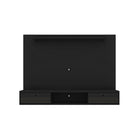 Manhattan Comfort Liberty 70.86" Mid-Century Modern Floating Entertainment Center - Black-Mid-Century Modern Wall Mounted Theater Center for Living Room and Bedroom use