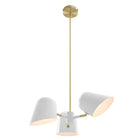 Modway Briana 3-Light Pendant Light - White-Metal Shades
