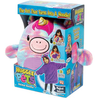 Huggle Pets Unicorn Animal Hoodie Sweatshirt and Plush Toy-Ultra-Soft, Plush, Oversized Hooded Sweatshirt For Kids!