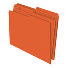 Staples 1/2 Cut File Folders - Letter Size - Orange - 100 Pack-Use to colour-code your files for better organization and efficient access to information