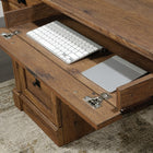 Sauder Palladia Executive Desk, Vintage Oak-Dimensions 29.606" x 65.118" x 29.528"