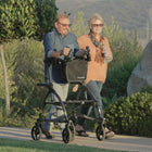 Journey UPWalker Original Large Upright Walker - Black-Patented balanced center of gravity design enhances stability and safety