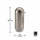 Umbra Penguin Soap Pump - 12oz - Nickel - 3 Pack-7