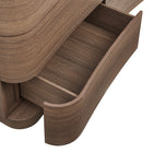 Modway Mirae 6-Drawer Curved Dresser - Brushed Brown Oak-8