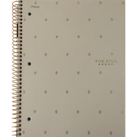 Five Star Style 3-Subject Notebook - 120 Pages - 11" x 8-1/2" - Assorted Colours-3-subject notebook contains 150 college ruled sheets that are ink bleed resistant