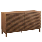Modway Render 63" 6-Drawer Dresser - Walnut-Versatile 6-Drawer Dresser