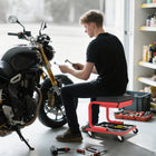 HOMCOM Mechanic Rolling Stool-300 lb (135 kg) high weight capacity for reliable maintenance
