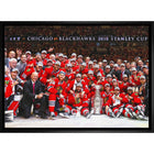 Chicago Blackhawks 2015 Stanley Cup - Framed Canvas - 31" x 22"-Premium canvas print with gallery-wrapped edges