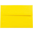 JAM Paper A7 Coloured Invitation Envelopes - 5 1/4 x 7 1/4 - Yellow Recycled - 100 Pack-Envelope Features: Straight flap gum closure, high quality smooth paper finish, 30% recycled