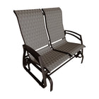 Dura Housewares Lancaster Double Glider - Black-Double seating design for added comfort