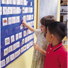 Learning Resources Standard Pocket Chart, 33.5" x 42", Blue-Size: 42"(H) X 33 1/2"(W)