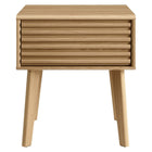 Modway Render End Table - Oak-Tapered Wood Legs