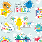 Carson Dellosa Happy Place Motivators Motivational Stickers - 12 Packs of 72-Great for craft projects such as posters, scrapbooks, calendars, and invitations