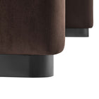 Modway Koda Performance Velvet Waterfall Ottoman - Black/Chocolate Brown-9