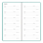 Letts 2026 Woodland Week-to-View Planner with Embossed Cover - 6-7/8" x 3-1/8" - Green - Multilingual -White paper from sustainable sources