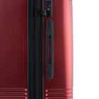 Bugatti 3-Piece Hardside Luggage Set - ABS - Red-Dimensions (with wheels) - Carry-on: 21.5" H x 14.75" W x9" + 2" D, Medium: 25.5" H x 17.75" W x 11" + 2" D,  Large: 29.5" H x 20" W x 13" + 2" D