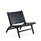 Manhattan Comfort Maintenon 25.79" Industry Chic Faux Leather Upholstered Accent Chair - Black-Modern - Industry Chic Faux Leather Accent Chair Perfect for Living Room Use