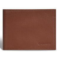 Champs Onyx Leather Top Wing Wallet - Brown-Leather Top wing wallet in gift box