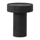 Zuo Watson Side Table - Black-Painted Mango Wood round shape tabletop
